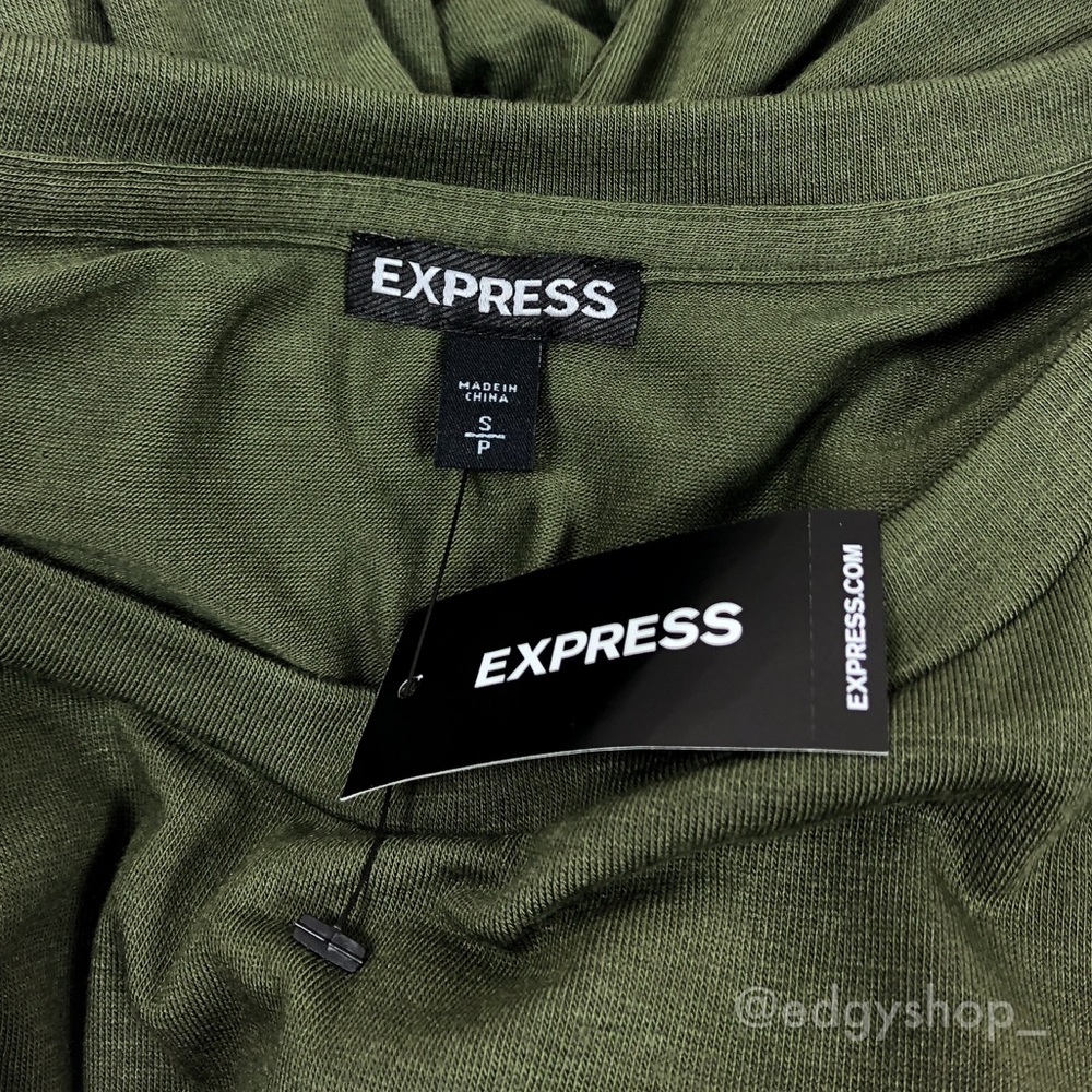 Express | Lace-Up Corset Front Tee - Picture 4 of 6